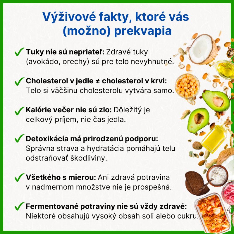 (Slovenčina) Výživová fakta, která vás (možná) překvapí